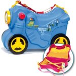 Valise pour enfants - molto - smiler deluxe - rigide - roller - bleu