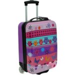 Valise enfant chouette violet 50 cm 2 roues de la marque snowball