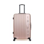 Valise grand format abs liam 4 roues - rose - gentleman farmer 75x47x29cm