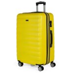 Valise grande taille - itaca - 71270 - jaune - rigide - trolley