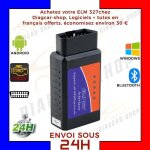 Valise interface elm327 obd2 bluetooth voiture scanner obd obd2 diagnostic multimarques - diag auto