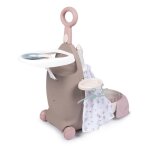Valise nurserie 3 en 1 - baby nurse - pour poupons jusqu 42cm - beige / rose / blanc