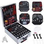 Valise outils et accessoires malette en aluminium avec roulettes 899 pi�ces hobbytech