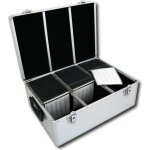 Valise de rangement - mediarange - 500 cd / dvd - aluminium - 2 poignées - pochettes numérotées Valise de rangement - mediarange - 500 cd / dvd - aluminium - 2 poignées - pochettes numérotées