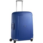 Valise rigide - samsonite - scure - 81 cm - bleu fonc� - cadenas tsa - 4 roulettes