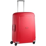 Valise rigide - samsonite - scure - 81 cm - rouge - cadenas tsa