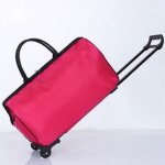 Valise souple sac  roulettes de voyage pliable sac de voyage lger de grande capacit avec roulettes ...