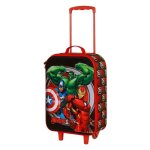 Valise trolley soft 3d - avengers almighty - rouge - taille unique