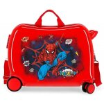 Valise enfant - marvel - valise trotteur spiderman pop - 50 x 38 x 20 cm - rouge