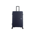 Saxoline fiesta 77 cm grande valise de voyage 8 roues bleu marine