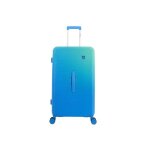 Saxoline twist trunk 78 cm grande valise de voyage 8 roues bleu