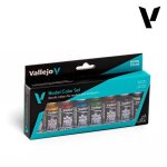 Vallejo - set de peintures wargames basics vallejo70260 8x18ml maquette char promo - ref : 15777