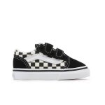 Chaussures pour bb et petit enfant - vans - old skool primary check v - noir - textile - mixte