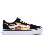 Vans ward flame chaussures enfant mixte noir vn0a38j9mcg