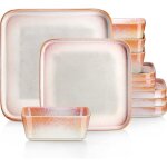 Vancasso assiette 12 pices srie nebula - r service complet de table - glaure de changement de four ...