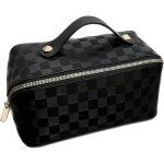 Trousse de maquillage - novago - mini vanity - compacte - simili cuir - noir Trousse de maquillage - novago - mini vanity - compacte - simili cuir - noir