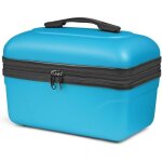Vanity rigide kinston ? (abs) - bleu - grande capacit l 345 x h 20 x p 21 cm