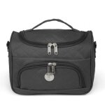 Vanity semi - rigide trousse matelass kinston - noir ? grand modle l 28 x h 22 x p 18 cm