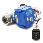 Vanne � bille pour eaux us�es camping - cars caravanes 12 v dc ?25mm et d�verrouillage durgence