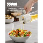 Vaporisateur huile 2 en 1 - spray huile cuisine 550ml - vaporisateur d?olive et vinaigre pour griller ... Vaporisateur huile 2 en 1 - spray huile cuisine 550ml - vaporisateur d?olive et vinaigre pour griller ...