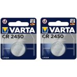 Varta lot de 2 pile cr2450 bouton lithium 3v