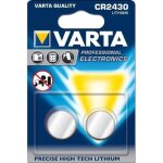 Varta - 2430 lithium pile bouton cr 2430 6430 - 2 pi�ces