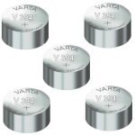 Varta 5 piles oxyde argent v394 sr936sw sr936 394 155v