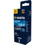 Varta pack de 40 piles alcalines longlife aa (lr06) 15v