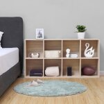 Vasagle bibliothque  8 compartiments tagre meuble de rangement armoire pour salon bureau chambre ...