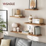 Vasagle �tag�re murale tablette flottante 40 x 20 x 38 cm en mdf pour salon cuisine entr�e chambre salle ...