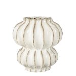 Vase altea - mica decorations - h35 x �33 cm - c�ramique - blanc cass�