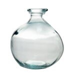 Vase bouteille simplicity 18 cm en verre recycl� - table passion