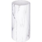 Vase cylindre suite 54 marbre blanc h20cm - atmosphera createur dinterieur