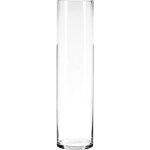 Vase cylindrique - atmosphera - 60cm - verre transparent - objets dcoratifs - design contemporain