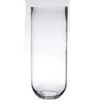 Vase cylindrique - atmosphera - 50cm - verre transparent - design contemporain - objets dcoratifs