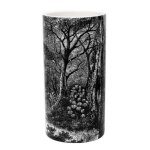 Vase design en cramique black forest 25cm noir