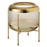 Vase design sucomba 22cm transparent & or