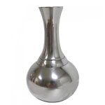 Vase  fleurs en aluminium argent - lheritier du temps - contemporain - design - 95x95x16cm