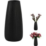 Vase à fleurs noir en céramique vase pour herbe de pampa vase noir pour décoration de bureau à domicile ... Vase à fleurs noir en céramique vase pour herbe de pampa vase noir pour décoration de bureau à domicile ...