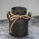 Vase � fleurs - surenhap - grand vase en m�tal - motif r�tro - l�ger et robuste - pour int�rieur et ext�rieur ...