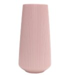 Vases en plastique pour fleurs vases roses modernes vase d�coratif de cylindre pour la maison de bureau ...