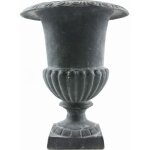 Vase - lheritier du temps - médicis - fonte grise - 24x24x31 cm - rond Vase - lheritier du temps - médicis - fonte grise - 24x24x31 cm - rond