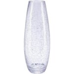 Vase en verre craquel 40cm transparent - paris prix - objets dcoratifs - contemporain - design