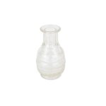 Vase verre rond  lancienne 7. 5x13cm transparent