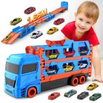 Voiture enfant vatos camion de transport avec piste de course pour 6 voitures jouets de camion enfant ... Voiture enfant vatos camion de transport avec piste de course pour 6 voitures jouets de camion enfant ...