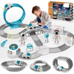 Vatos circuit voiture pour enfants 205 pi�ces de jeu de construction piste flexible et voitures de course ...