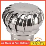 Vbestlife chapeau de chemin�e rotatif en acier inoxydable anti - refoulement avec pince pour foyer