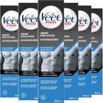 Veet crme dpilatoire veet men - peaux sensibles tube de 200 ml lot de 6