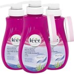 Veet crème dépilatoire sous la douche corps et jambes - peaux sensibles - le tube de 400 ml lot de 3 Veet crème dépilatoire sous la douche corps et jambes - peaux sensibles - le tube de 400 ml lot de 3