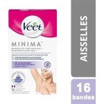 Veet minima pure Épilation aisselles hypoallergénique 16 bandes de cire froide Veet minima pure Épilation aisselles hypoallergénique 16 bandes de cire froide
